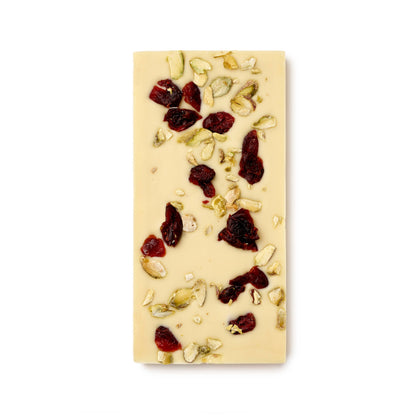 The Chocolate Society: Pistachio & Cranberry Chocolate Bar