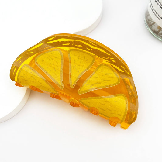 mildstyles: Sweet Orange Fruit Hair Claw Clip – Playful Summer Vibe