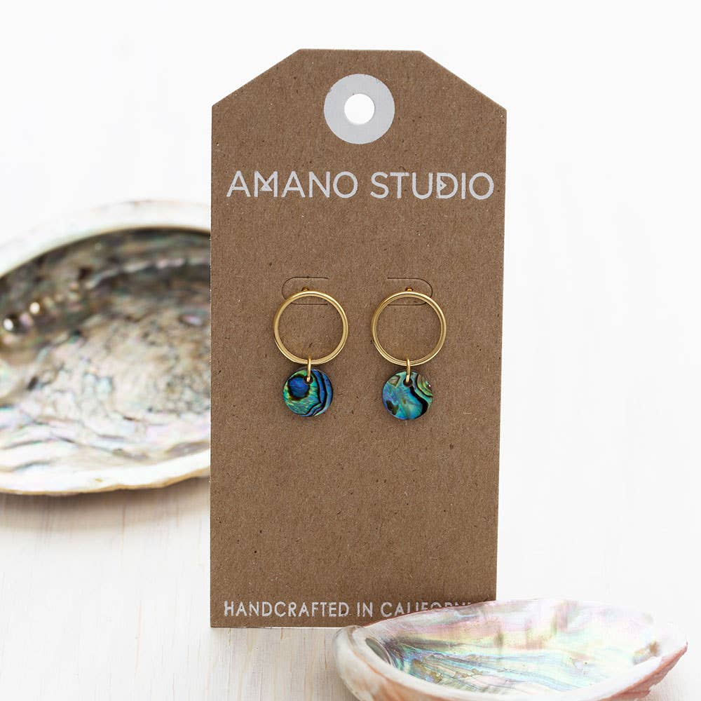 Amano Studio: Playa Studs - Abalone or Mother of Pearl