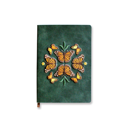 Denik: Butterfly Dance Embroidered Journal Notebook