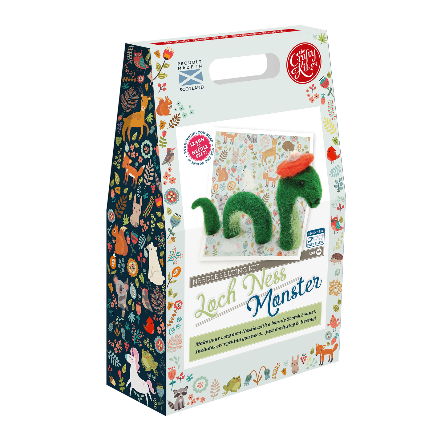 The Crafty Kit Company: Loch Ness Monster Needle Felting Craft Kit