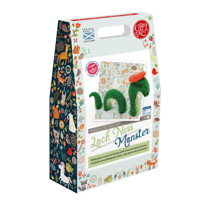 The Crafty Kit Company: Loch Ness Monster Needle Felting Craft Kit