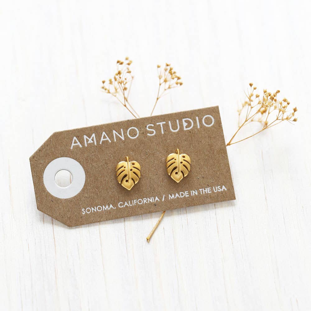 Amano Studio: Monstera Studs