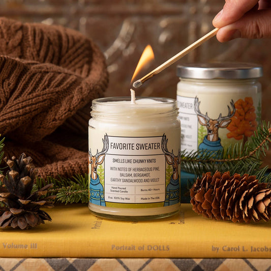Two Little Fruits - Scented Candle | Pine Scent | Fall Scent | Favorite Sweater