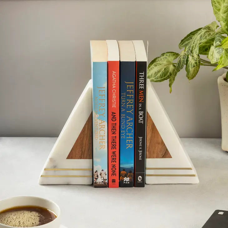 Guari Kholi: Gilmore Marble Bookends, Set of 2