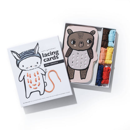 Wee Gallery: Lacing Cards - Baby Animals