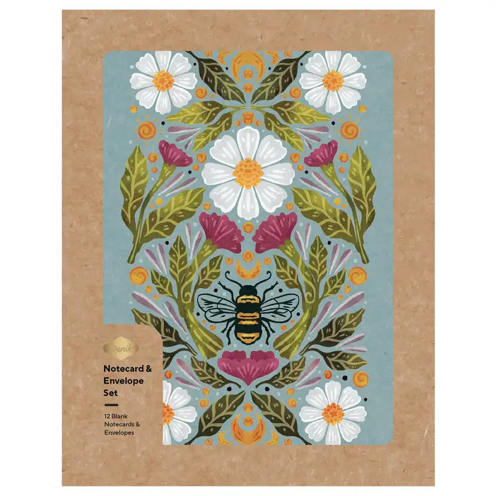 Denik: Honeybee Tea - Notecard & Envelope Set