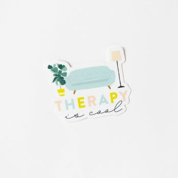 Joy Paper Co: Therapy is Cool Sticker
