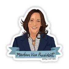Grey Street Paper: Madam Vice President Kamala Harris Sticker