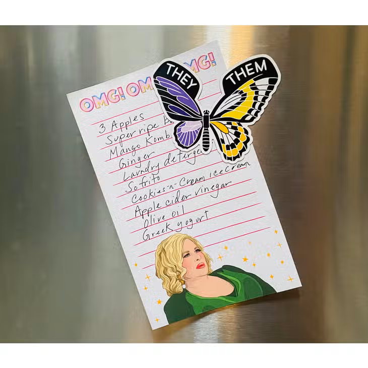 The Found: They/Them Butterfly Magnet