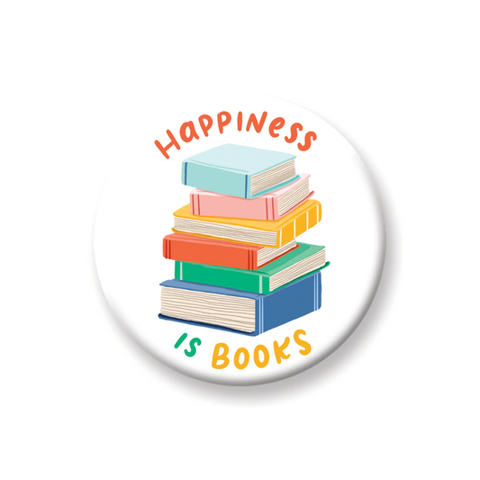 Grey Street Paper: Happiness Is Books Magnet
