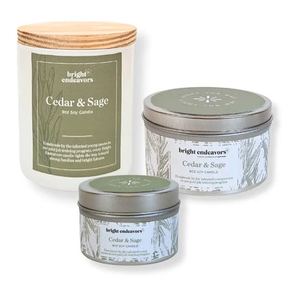 Bright Endeavors Candle: Cedar & Sage