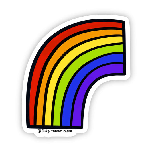 Grey Street Paper: LGBTQ Pride Rainbow Sticker
