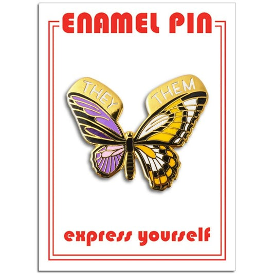 The Found: Non-binary Butterfly Pin
