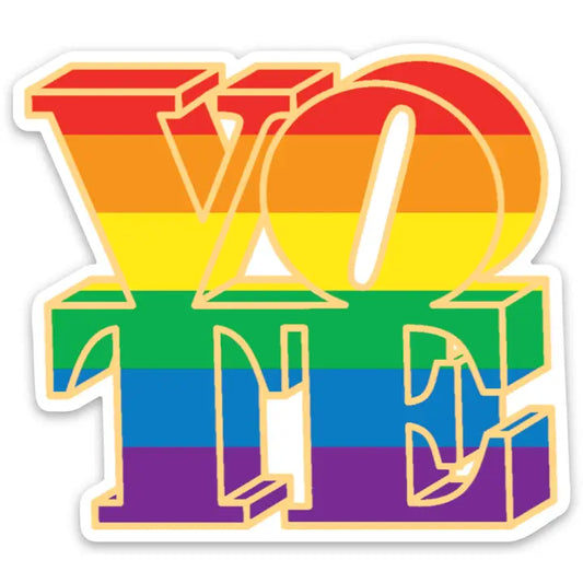 The Found: Vote Rainbow Die Cut Sticker
