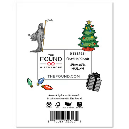 The Found: Wednesday Seasons Creepings Christmas Cards - 8 Pack