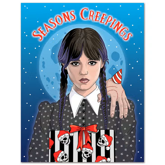 The Found: Wednesday Seasons Creepings Christmas Cards - 8 Pack
