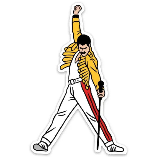 The Found: Freddie Mercury Yellow Suit Die Cut Sticker