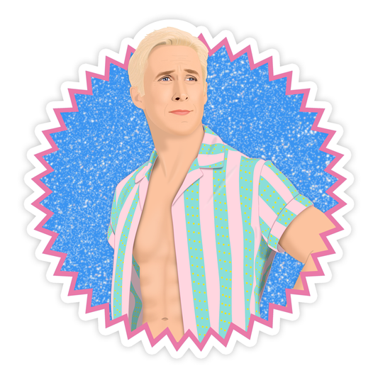Shop Trimmings: Barbie Movie Ken Ryan Gosling Sticker