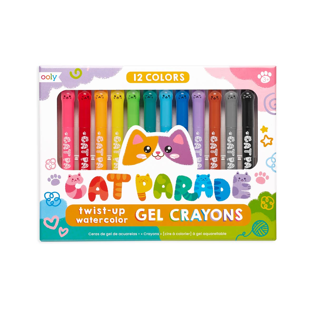 OOLY - Cat Parade Gel Crayons - Set of 12