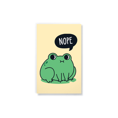 Denik: Nope Frog Classic Layflat Journal Notebook