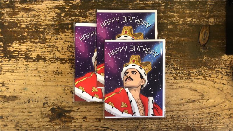 The Found: Freddie Mercury Birthday Card