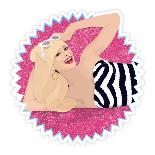 Shop Trimmings: Barbie Movie Margot Robbie Sticker