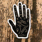 The Found: Palm Reading Hand Sticker