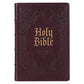 KJV Holy Bible, Giant Print Full-Size Bible, Dark Brown Faux Leather Bible w/Ribbon Marker, Red Letter Edition, King James Version