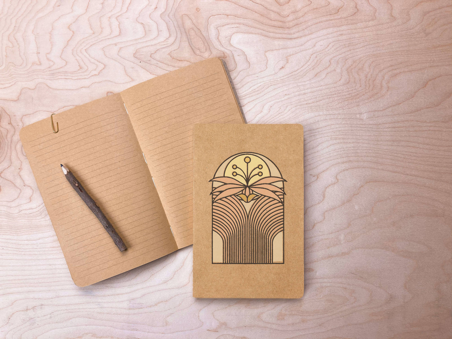 Denik: Desert Bloom Kraft Layflat Notebook