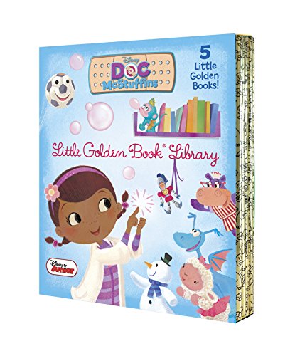 Doc McStuffins Little Golden Book Library (Disney Junior: Doc McStuffins): As Big as a Whale; Snowman Surprise; Bubble-rific!; Boomer Gets His Bounce Back; A Knight in Sticky Armor
