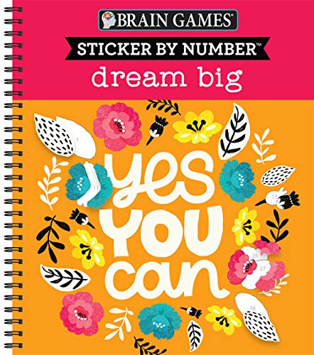 Brain Games - Sticker by Number: Dream Big