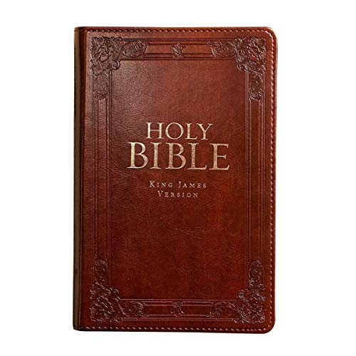 KJV Holy Bible, Standard Bible, Burgundy Faux Leather Bible w/Thumb Index and Ribbon Marker, Red Letter Edition, King James Version