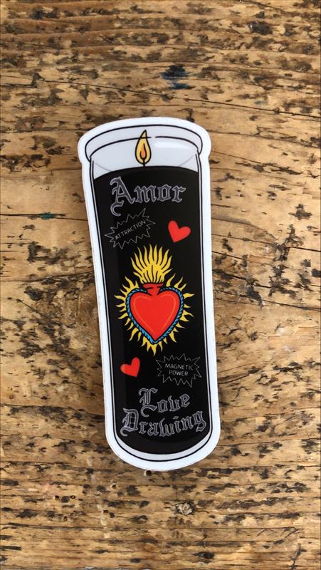The Found: Love Drawing Candle Sticker