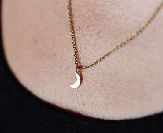 Purpose Jewelry: Moon Necklace (Brass)