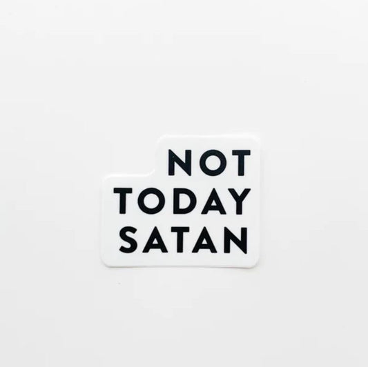 Joy Paper Co: Not Today Satan Sticker