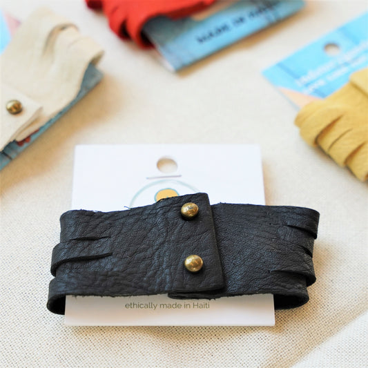 2nd Story Goods: Split Leather Cuff