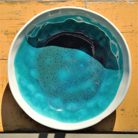 Prodigal Pottery: Artisanal Bowl (Green Sapphire)