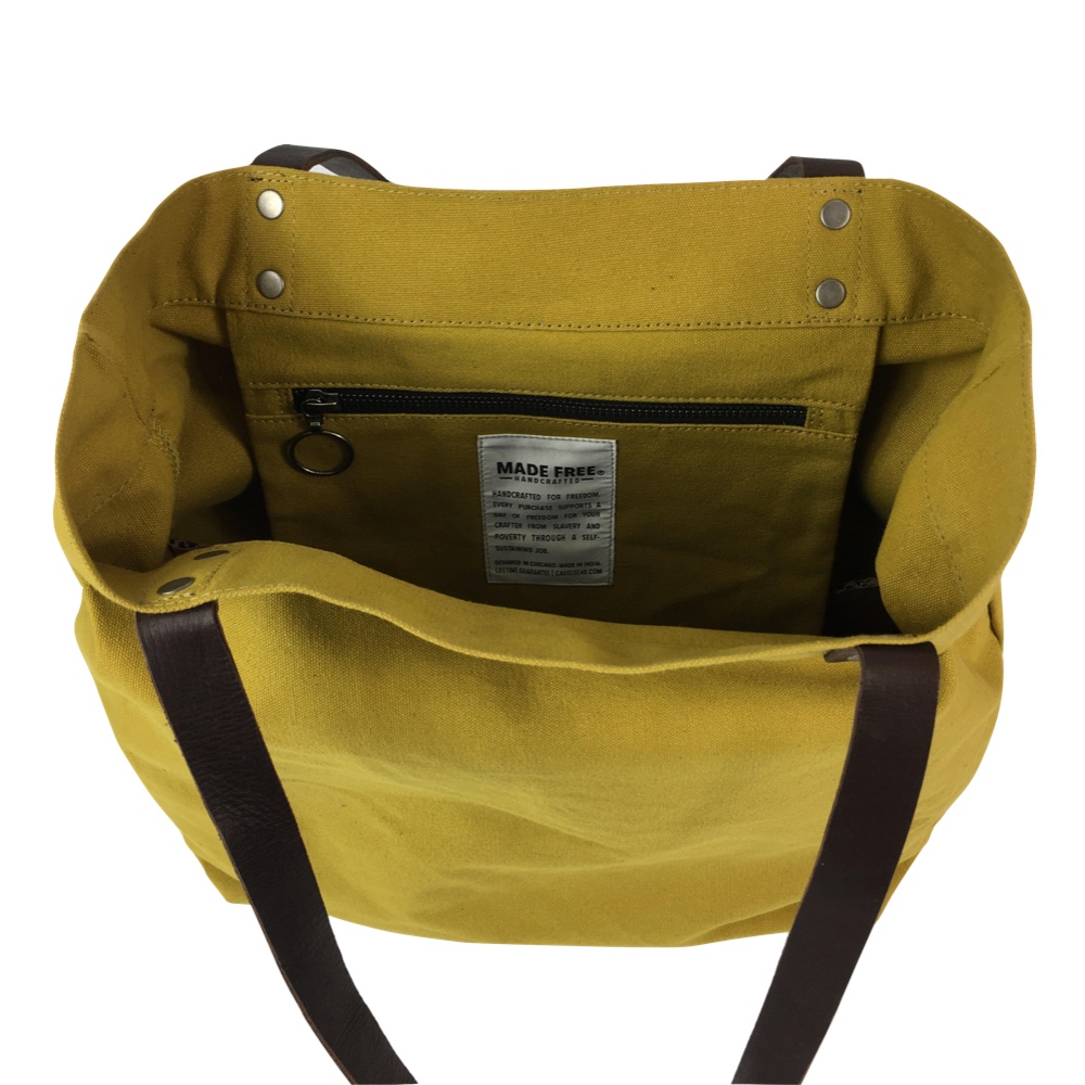 Made Free Day Tote: Mustard