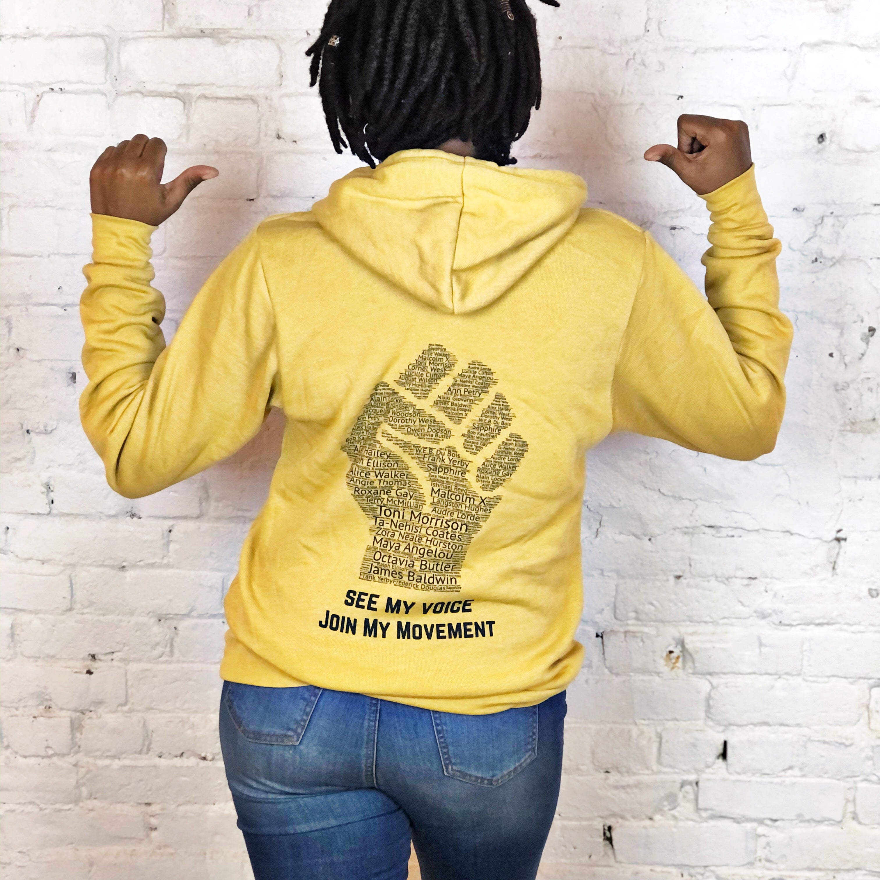 MTW Graphic Hoodies Read Black Authors Mustard More Than Words