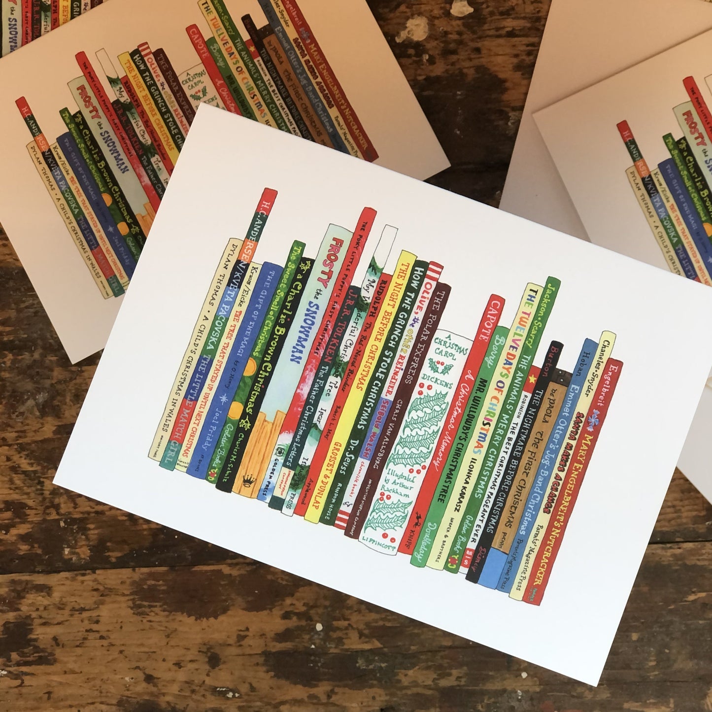 Ideal Bookshelf Greeting Cards 8 Pack: Xmas