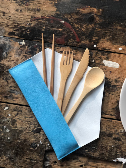 GUUD: Bamboo Cutlery With Travel Pouch