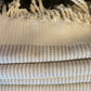 Balthazar & Rose Hand Towels: Candy Cane Taupe