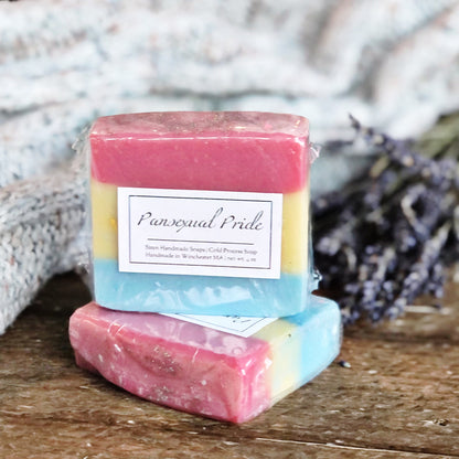 Siren Handmade Soaps: Pansexual Pride Bar Soap (Pink/Yellow/Blue)