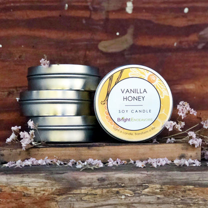 Bright Endeavors Candle: Vanilla Honey (4 oz.)