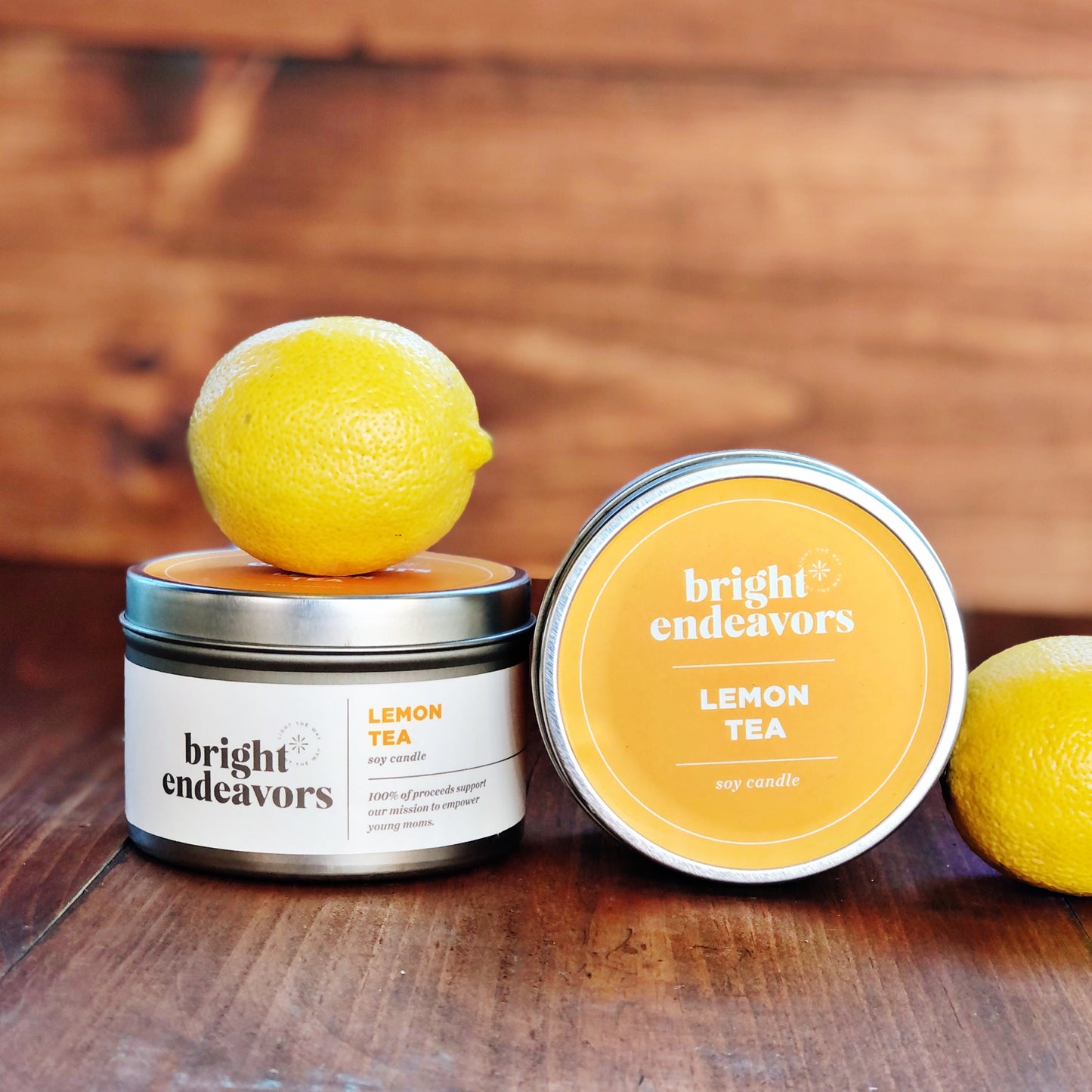 Bright Endeavors Candle: Lemon Tea (8 oz.)