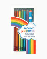 Snifty: Recycled Rainbow Pencil & Eraser Set