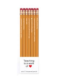 Snifty: Teaching Is A Work Of Heart Pencil Set