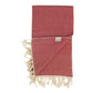 Balthazar & Rose Hand Towels: Red Tweed Weave