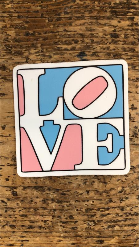 The Found: Trans Love Die Cut Sticker